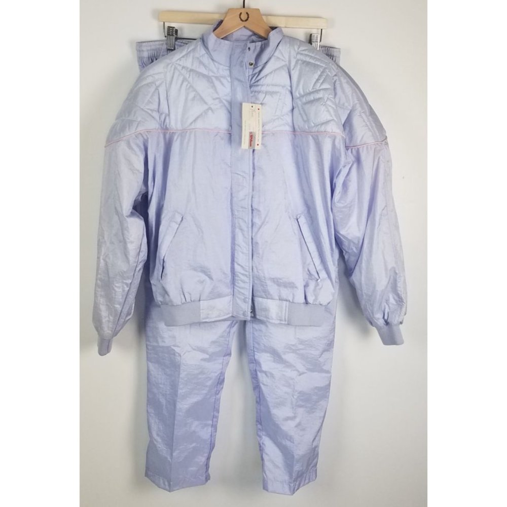 Vtg. Tiara Collection by Wilson Sz. M Purple/Pink Quilted Windbreaker Set NWT